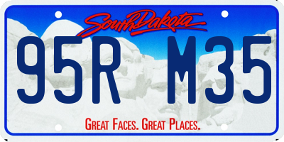 SD license plate 95RM35