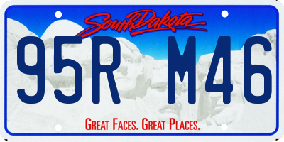 SD license plate 95RM46