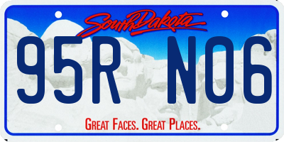 SD license plate 95RN06