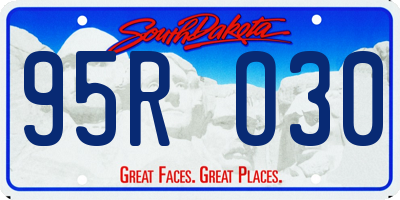 SD license plate 95RO30