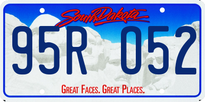 SD license plate 95RO52
