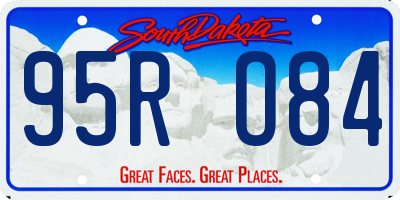 SD license plate 95RO84