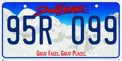 SD license plate 95RO99