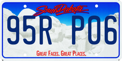 SD license plate 95RP06