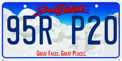 SD license plate 95RP20