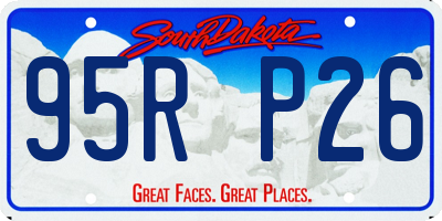 SD license plate 95RP26
