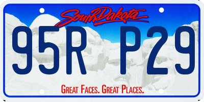 SD license plate 95RP29