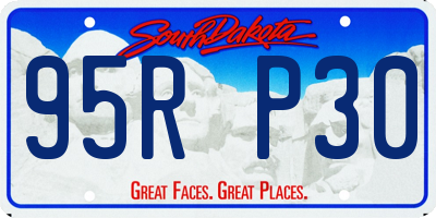 SD license plate 95RP30