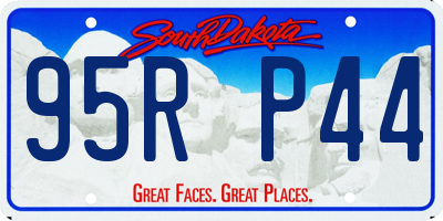 SD license plate 95RP44