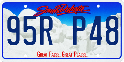 SD license plate 95RP48