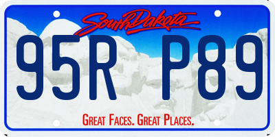 SD license plate 95RP89