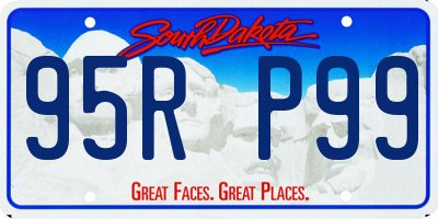 SD license plate 95RP99