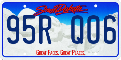 SD license plate 95RQ06