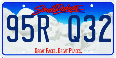 SD license plate 95RQ32
