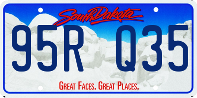 SD license plate 95RQ35