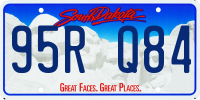 SD license plate 95RQ84