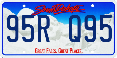 SD license plate 95RQ95