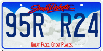 SD license plate 95RR24