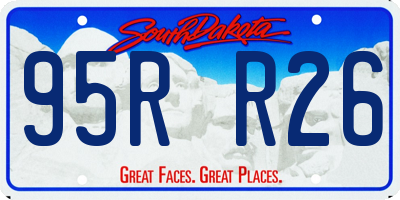 SD license plate 95RR26