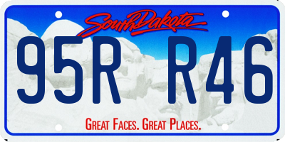 SD license plate 95RR46