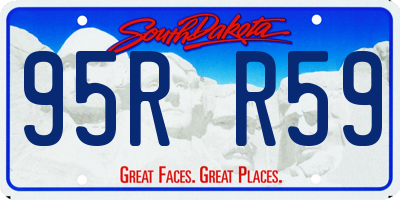 SD license plate 95RR59