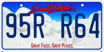 SD license plate 95RR64