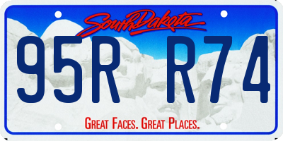 SD license plate 95RR74