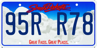 SD license plate 95RR78