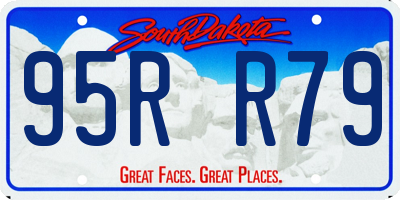 SD license plate 95RR79