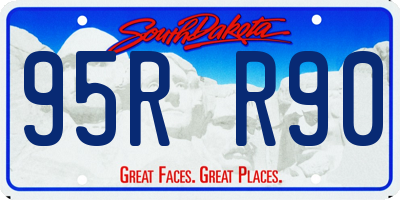SD license plate 95RR90