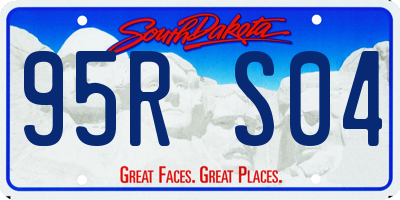 SD license plate 95RS04