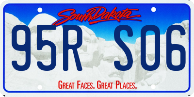 SD license plate 95RS06