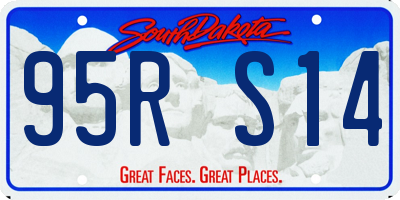 SD license plate 95RS14