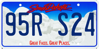 SD license plate 95RS24