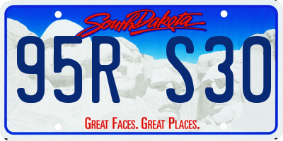 SD license plate 95RS30