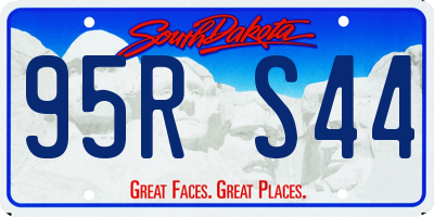 SD license plate 95RS44