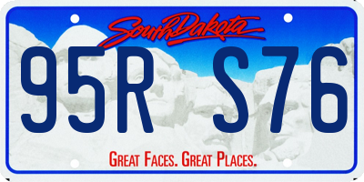 SD license plate 95RS76