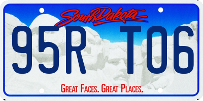 SD license plate 95RT06