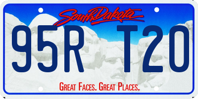 SD license plate 95RT20