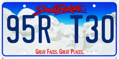 SD license plate 95RT30