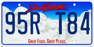 SD license plate 95RT84