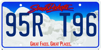 SD license plate 95RT96