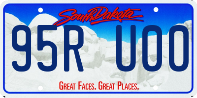 SD license plate 95RU00
