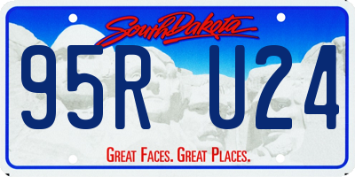 SD license plate 95RU24