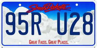 SD license plate 95RU28