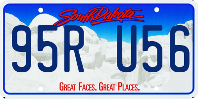SD license plate 95RU56