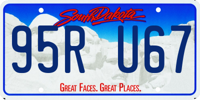 SD license plate 95RU67