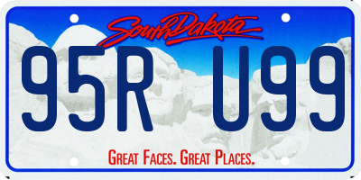 SD license plate 95RU99