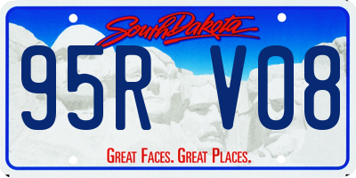 SD license plate 95RV08