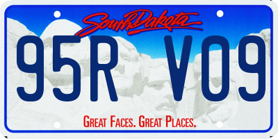 SD license plate 95RV09